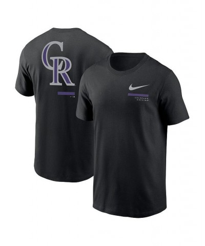 Men's Black Colorado Rockies Over the Shoulder T-shirt $25.49 T-Shirts