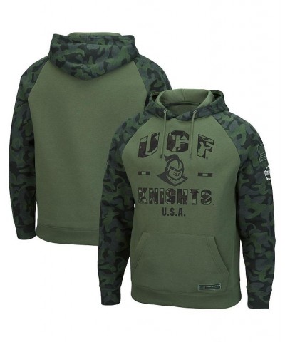 Men's Olive, Camo UCF Knights OHT Military-Inspired Appreciation Raglan Pullover Hoodie $32.25 Sweatshirt