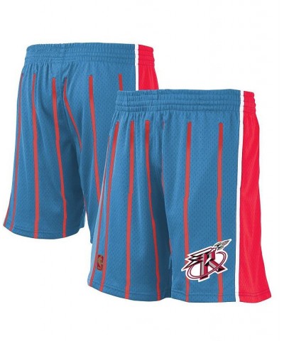 Men's Blue Houston Rockets Hardwood Classic Reload Swingman Shorts $31.50 Shorts