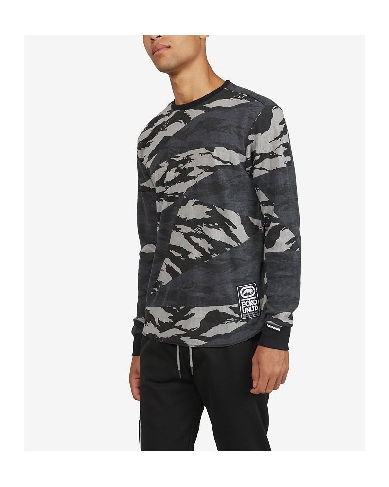 Men's All Over Print Stunner Thermal Sweater Camo $24.00 Sweaters