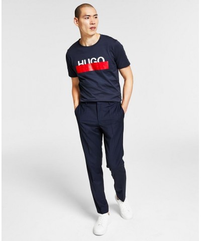 Hugo Boss Men's Slim-Fit Superflex Stretch Solid Suit Pants Blue $66.56 Pants