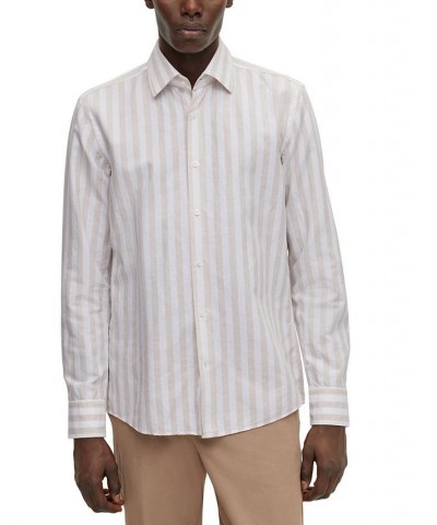 BOSS Men's Regular-Fit Shirt Tan/Beige $37.60 Shirts