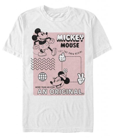 Men's Original Mickey Short Sleeve T-Shirt White $16.80 T-Shirts