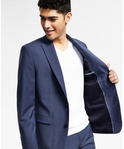 Men's Slim-Fit Solid Suit Jacket Blue $80.50 Suits