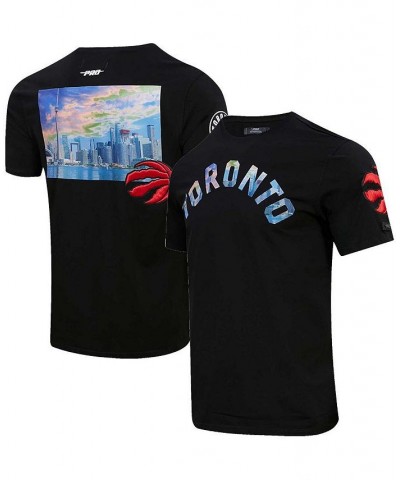 Men's Black Toronto Raptors City Scape T-shirt $19.27 T-Shirts