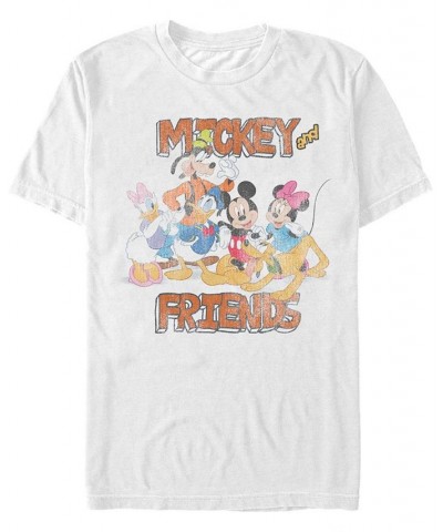 Men's Mickey Classic Mickey and Friends Short Sleeve T-shirt White $19.24 T-Shirts