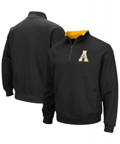 Men's Black Appalachian State Mountaineers Tortugas Logo Quarter-Zip Pullover Jacket $34.79 Jackets
