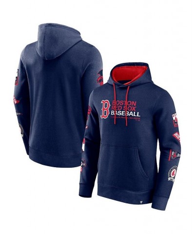 Men's Branded Navy Boston Red Sox Extra Innings Pullover Hoodie $39.10 Sweatshirt