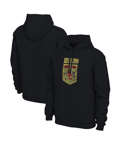 Men's Black USC Trojans Veterans Camo Pullover Hoodie $30.10 Sweatshirt
