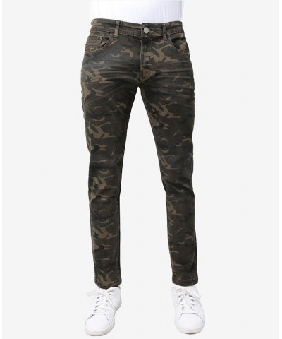Men's Stretch Twill Colored Pants Olive Camo $25.20 Pants