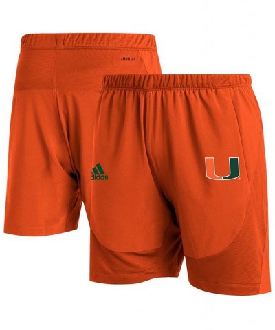 Men's Orange Miami Hurricanes 2021 Sideline Aeroready Training Shorts $19.27 Shorts