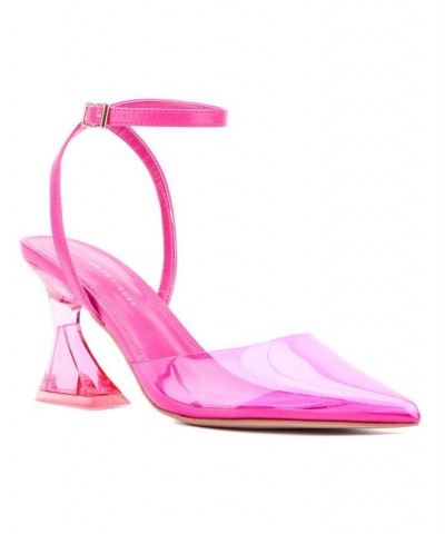 Women's Jacki Wide Width Heels Pumps Pink $38.39 Shoes