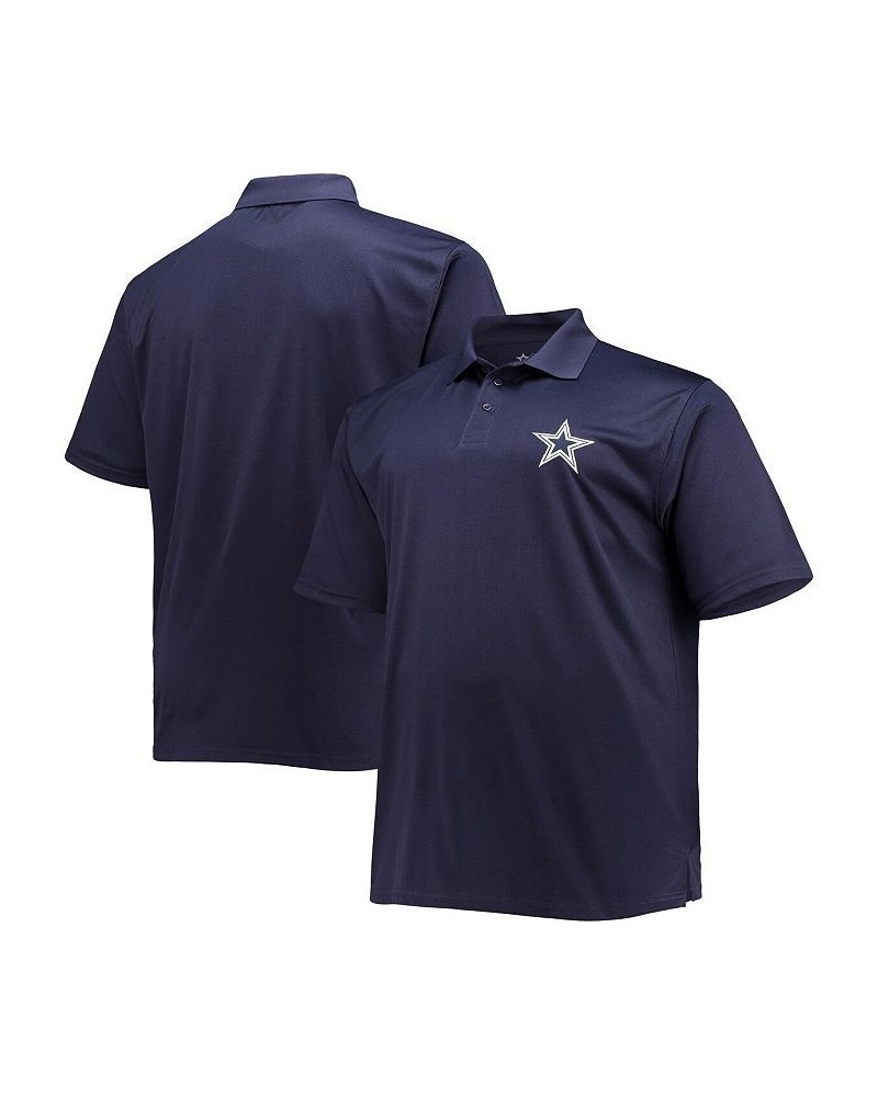 Men's Navy Dallas Cowboys Big and Tall Birdseye Polo Shirt $27.50 Polo Shirts
