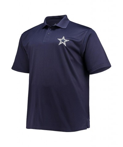 Men's Navy Dallas Cowboys Big and Tall Birdseye Polo Shirt $27.50 Polo Shirts