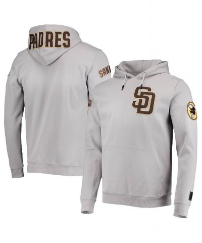 Men's Gray San Diego Padres Team Logo Pullover Hoodie $50.76 Sweatshirt