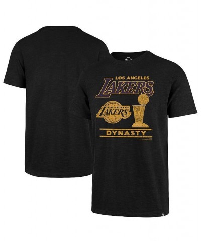 Men's '47 Black Los Angeles Lakers 2020 NBA Finals Champions Scrum Dynasty T-shirt $20.13 T-Shirts