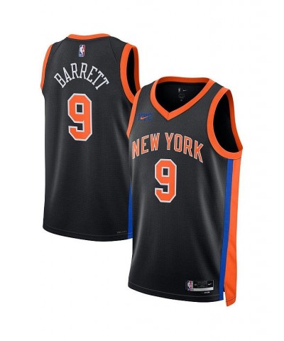 Men's and Women's RJ Barrett Black New York Knicks 2022/23 City Edition Swingman Jersey $48.10 Jersey