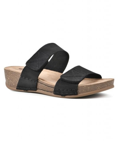 Women's Fervent Platform Sandals Black $37.92 Shoes