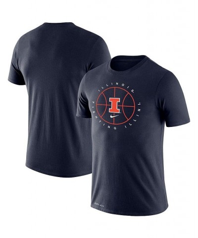 Men's Navy Illinois Fighting Illini Basketball Icon Legend Performance T-shirt $29.49 T-Shirts