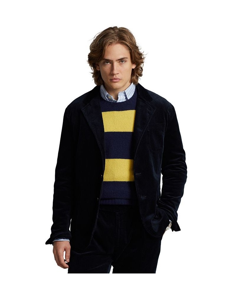 Men's Corduroy Suit Jacket Blue $41.26 Blazers
