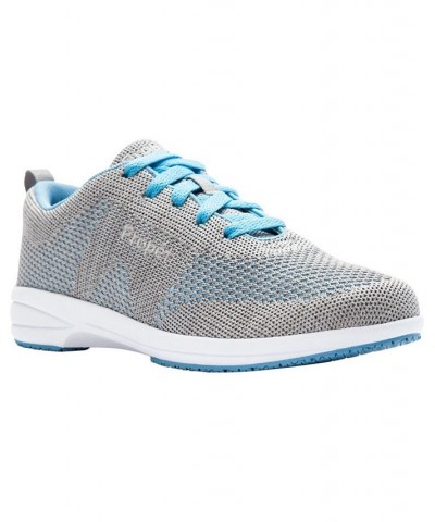 Women's Washable Walker Evolution Sneakers Light Gray/Light Blue $43.97 Shoes