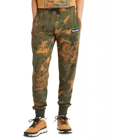 Men's Spring Rock Printed Sweatpants Green $44.10 Pants