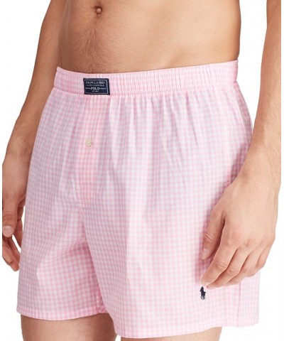 Men's Plaid Single-Button Fly Boxers PD04 $19.38 Underwear