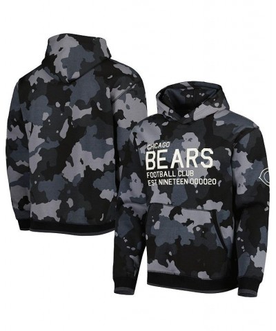 Men's Black Chicago Bears Camo Pullover Hoodie $42.24 Sweatshirt