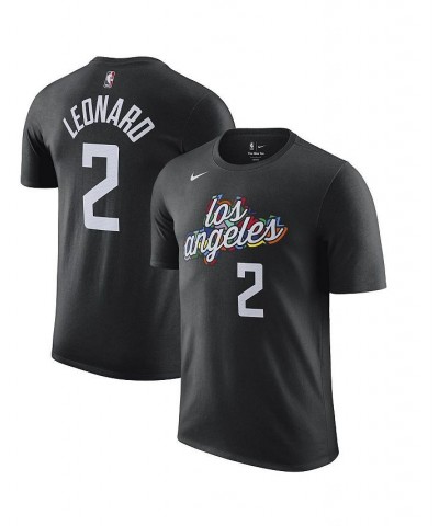 Men's Kawhi Leonard Black LA Clippers 2022/23 City Edition Name Number T-shirt $19.80 T-Shirts