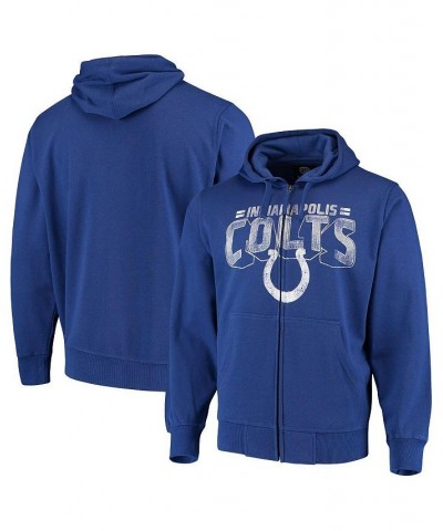 Men's Royal Indianapolis Colts Perfect Season Full-Zip Hoodie $32.80 Sweatshirt