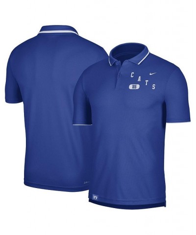 Men's Royal Kentucky Wildcats Wordmark Performance Polo Shirt $27.95 Polo Shirts