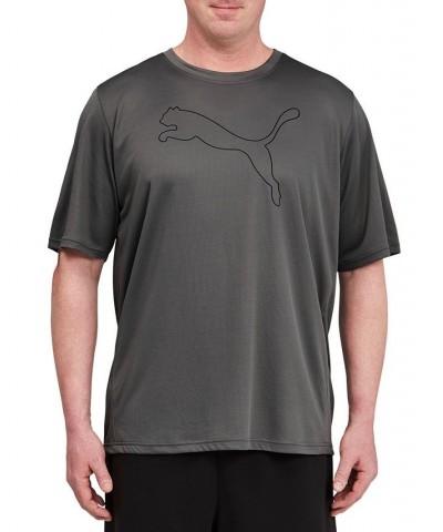 Men's Big & Tall Performance Cat T-Shirt Gray $12.08 T-Shirts