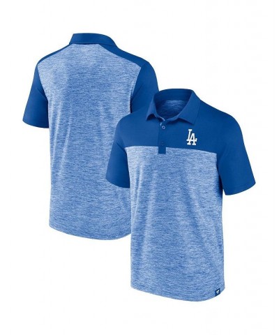 Men's Branded Royal Los Angeles Dodgers Iconic Omni Brushed Space-Dye Polo Shirt $25.80 Polo Shirts