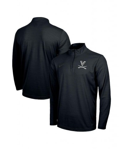 Men's Black Virginia Cavaliers Dark Mode Intensity Logo Quarter-Zip Performance Jacket $26.95 Jackets