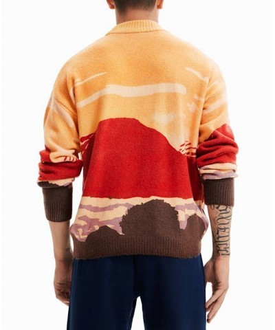 Men's Turtleneck Long-Sleeve Cactus Sweater Orange $38.80 Sweaters
