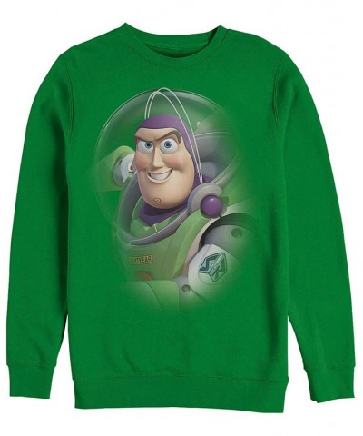 Disney Men's Toy Story Buzz Lightyear, Crewneck Fleece Green $25.85 Sweatshirt