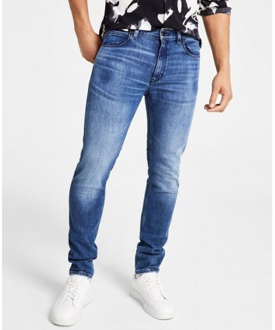 Hugo Boss Men's Tapered-Fit Stretch Jeans Blue $46.44 Jeans