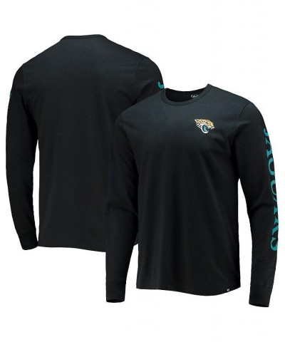 Men's '47 Black Jacksonville Jaguars Franklin Long Sleeve T-shirt $21.60 T-Shirts