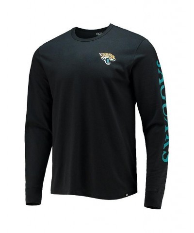 Men's '47 Black Jacksonville Jaguars Franklin Long Sleeve T-shirt $21.60 T-Shirts