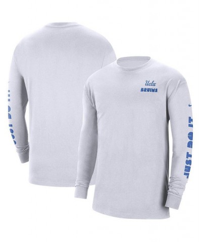 Men's White UCLA Bruins Heritage Max 90 Long Sleeve T-shirt $23.84 T-Shirts