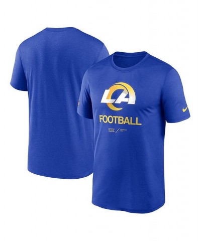 Men's Royal Los Angeles Rams Infographic Performance T-shirt $21.50 T-Shirts