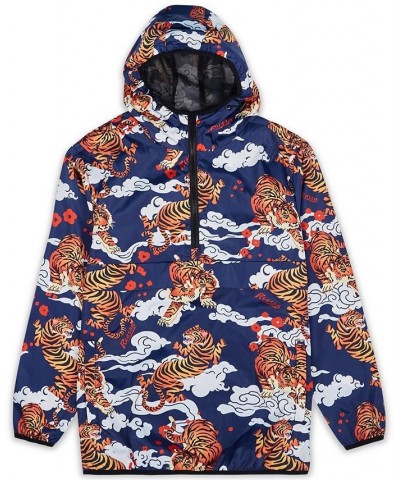 Men's Big and Tall Tiger Balm Anorak Hooded Jacket Multi $35.88 Jackets