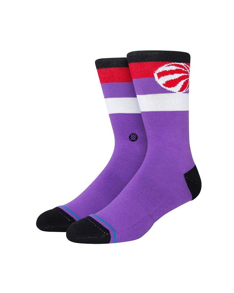 Men's Toronto Raptors Stripe Crew Socks $11.87 Socks