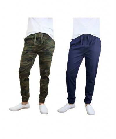 Men's Basic Stretch Twill Joggers, Pack of 2 PD12 $30.50 Pants