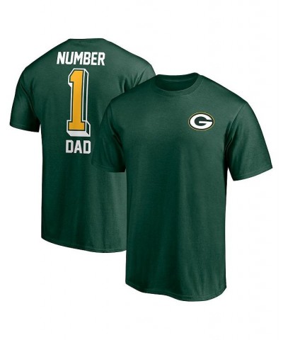 Men's Branded Green Green Bay Packers 1 Dad T-shirt $24.35 T-Shirts