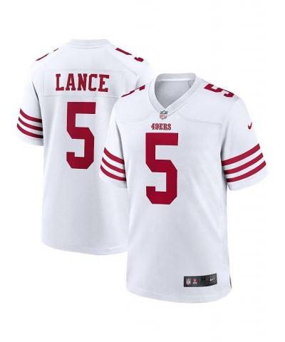 Men's Trey Lance White San Francisco 49ers Player Game Jersey $35.31 Jersey