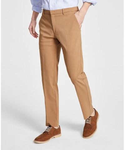 Men's Modern-Fit TH Flex Stretch Comfort Solid Performance Pants Burgundy $25.30 Pants