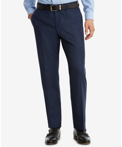 Men's Modern-Fit TH Flex Stretch Suit Pants Blue $47.25 Pants