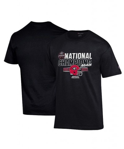 Men's Black Georgia Bulldogs Back-To-Back College Football Playoff National Champions T-shirt $19.60 T-Shirts