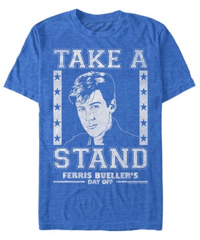 Day off Men's Take A Stand Short Sleeve T- shirt Blue $20.99 T-Shirts